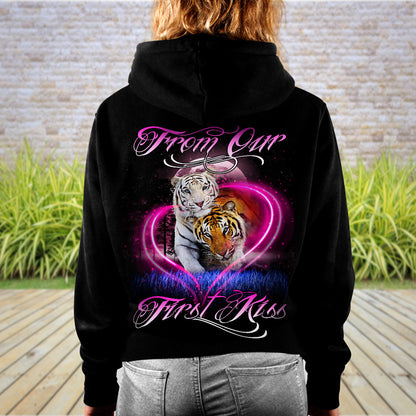 Tiger Couple-Combo Hoodie Couple 3D All over Printed Shirt