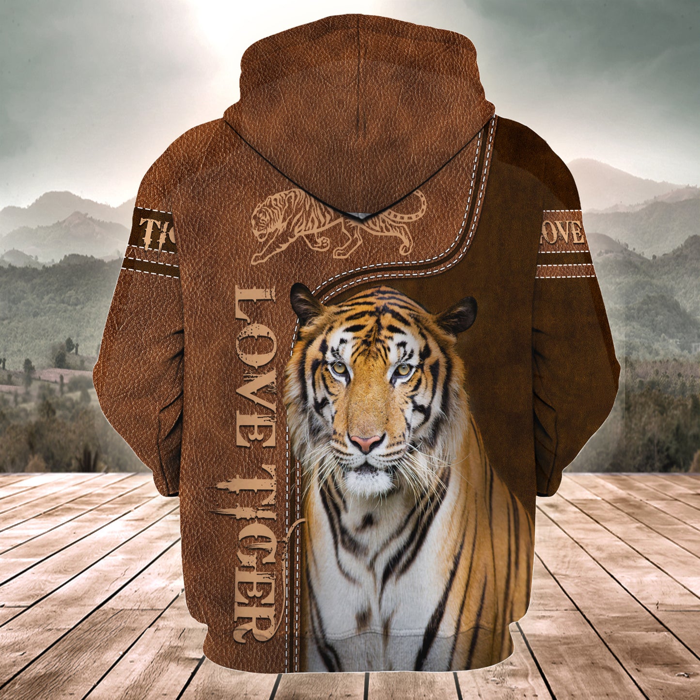 Love Cool Tiger All Over Printed Unisex Shirt