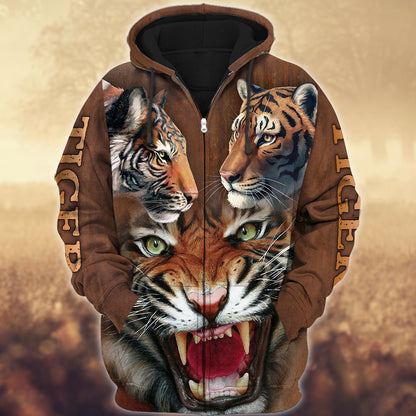 Tiger Art 3D All Over Printed Unisex Shirt