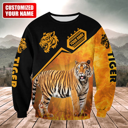 Personalized Name Cool Tiger Q3 All Over Printed Unisex Shirt