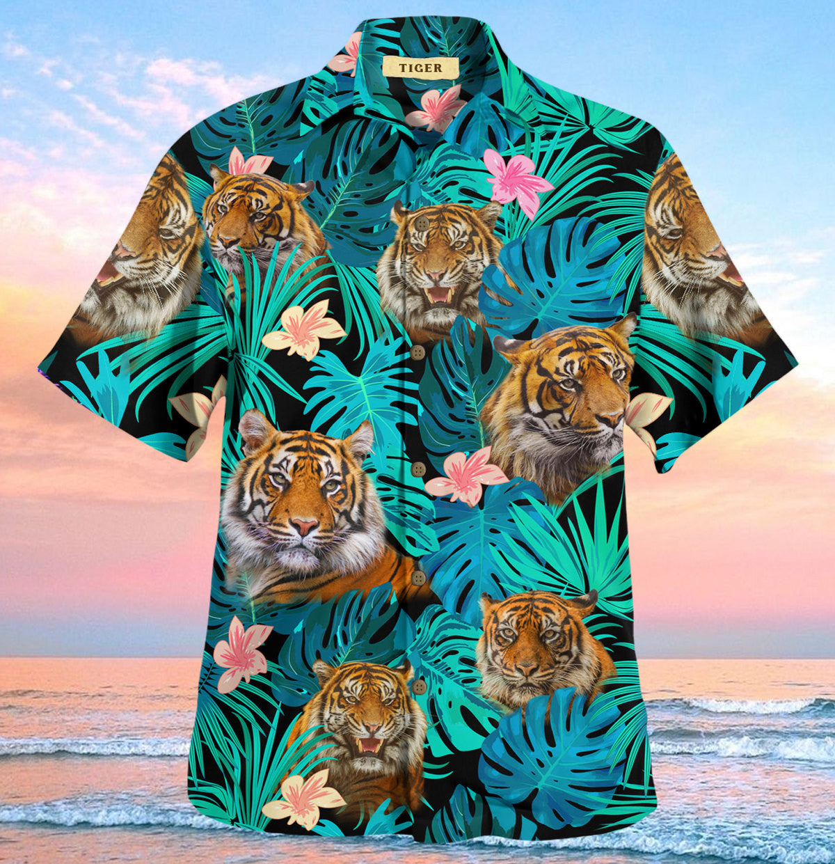 Tiger Tropical Hawaii Shirt