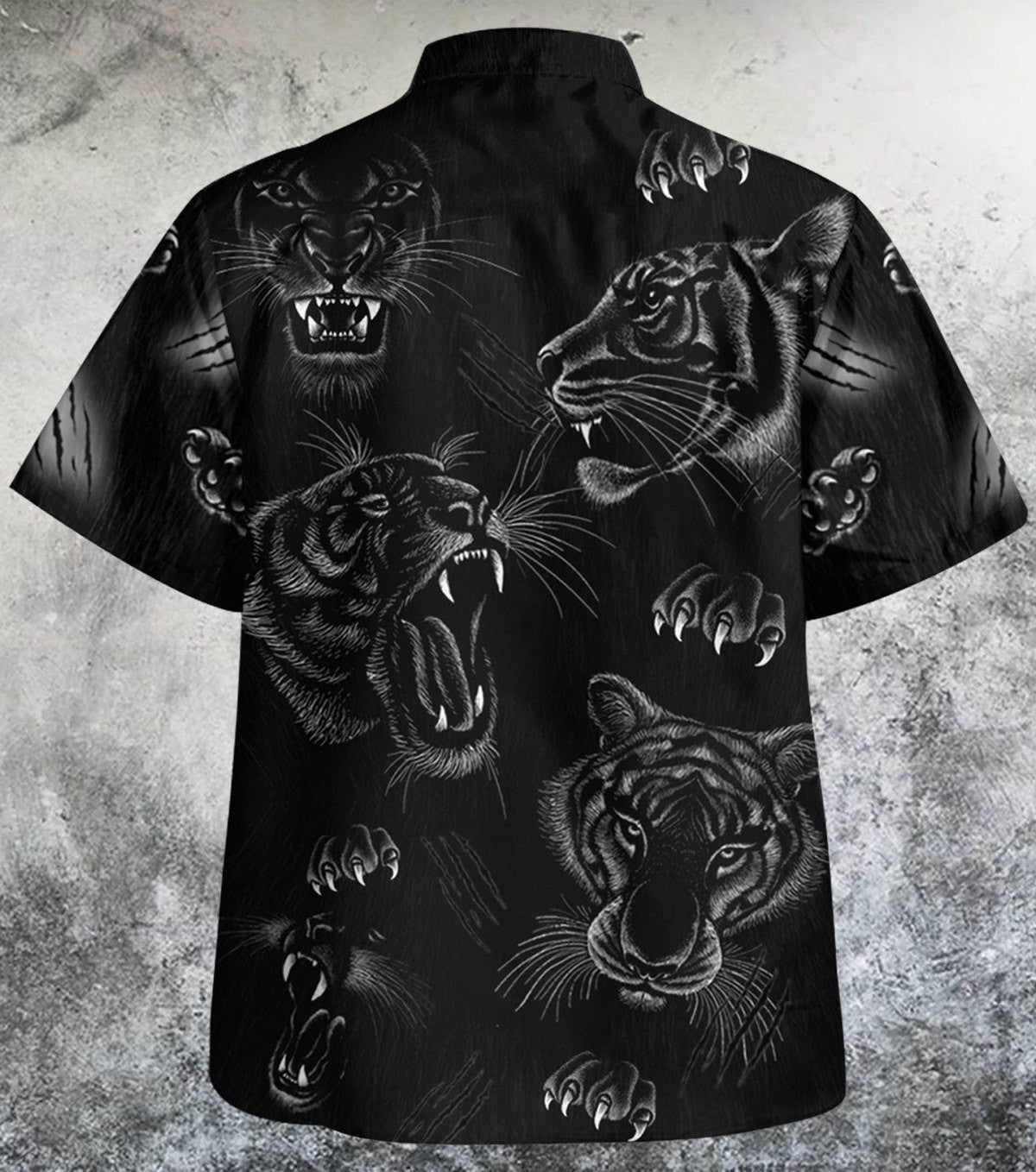 Tiger Black Art Hawaii Shirt