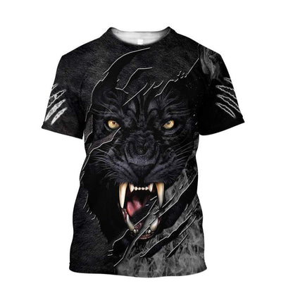 Tiger Black Art Q2 All Over Printed Unisex Shirt Q180310