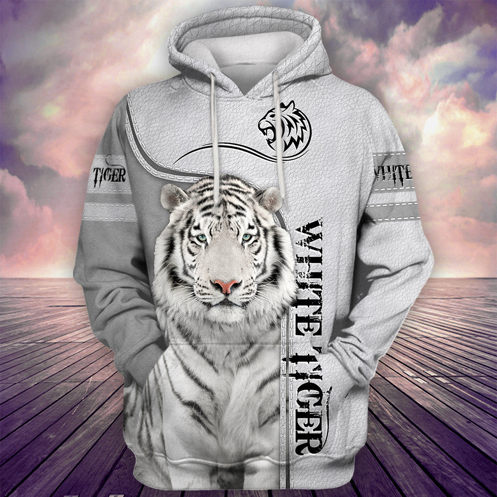 Love White Tiger Q2 All Over Printed Unisex Shirt