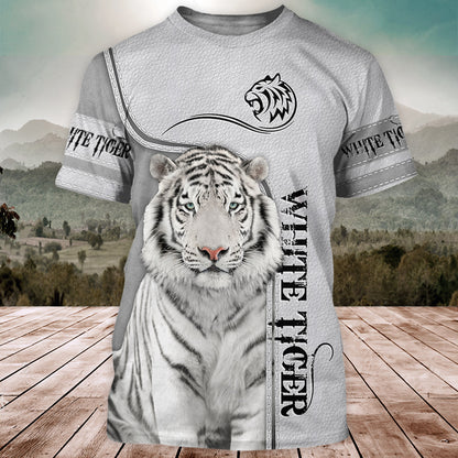 Love White Tiger Q2 All Over Printed Unisex Shirt