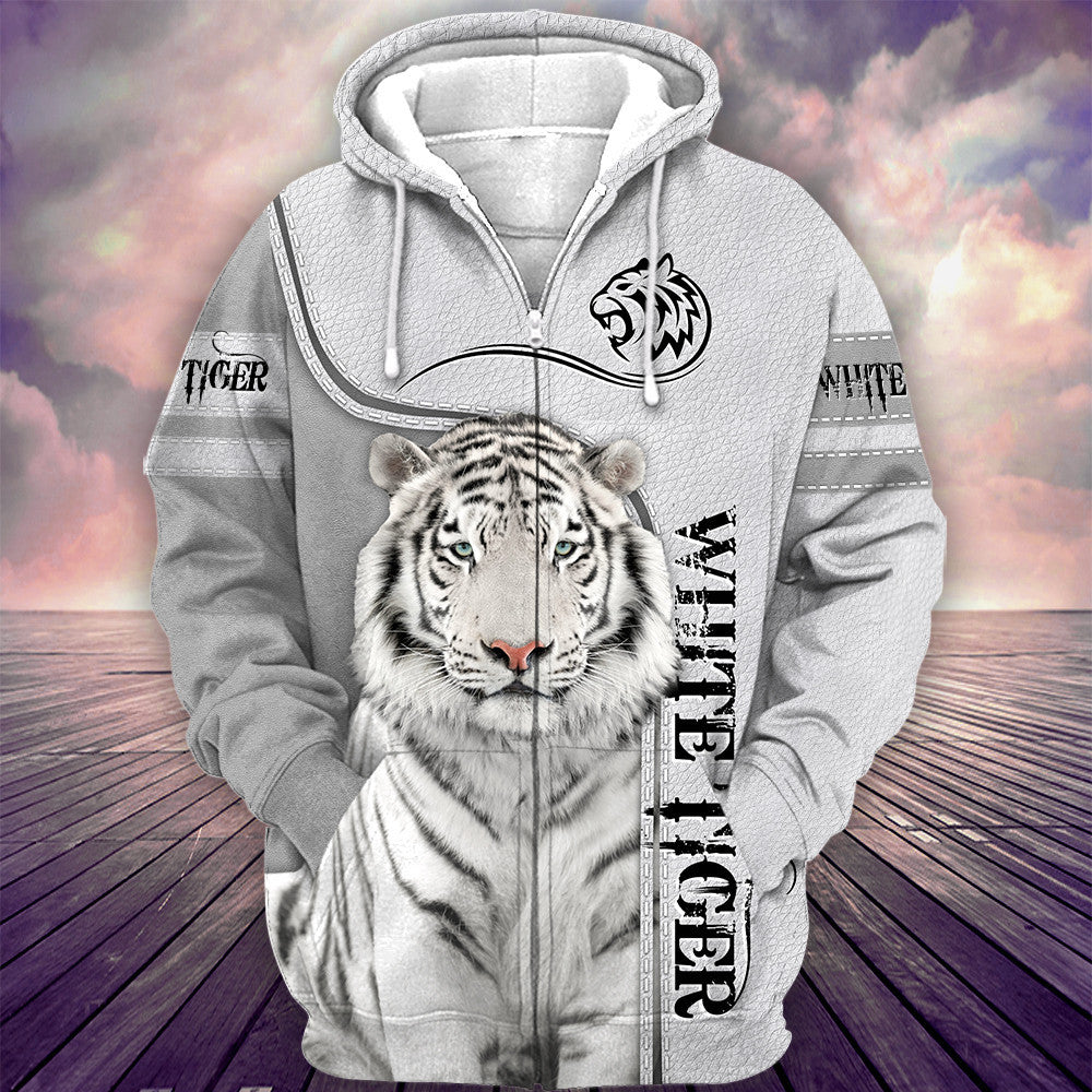 Love White Tiger Q2 All Over Printed Unisex Shirt
