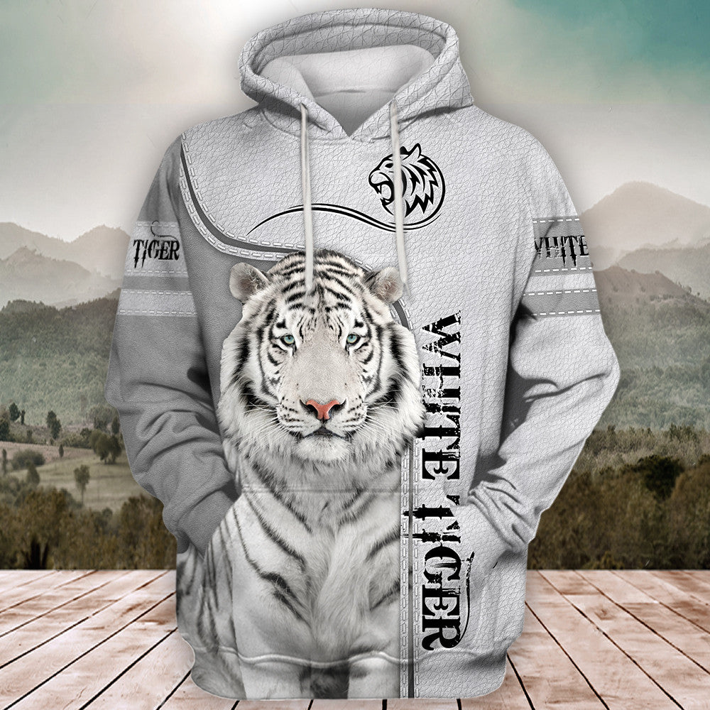 Love White Tiger Q2 All Over Printed Unisex Shirt