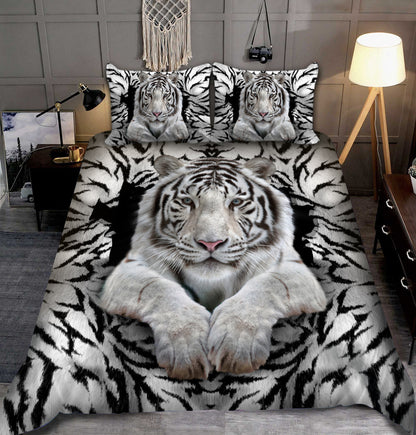 White Tiger Q3 All Over Printed Bedding Set Q240304
