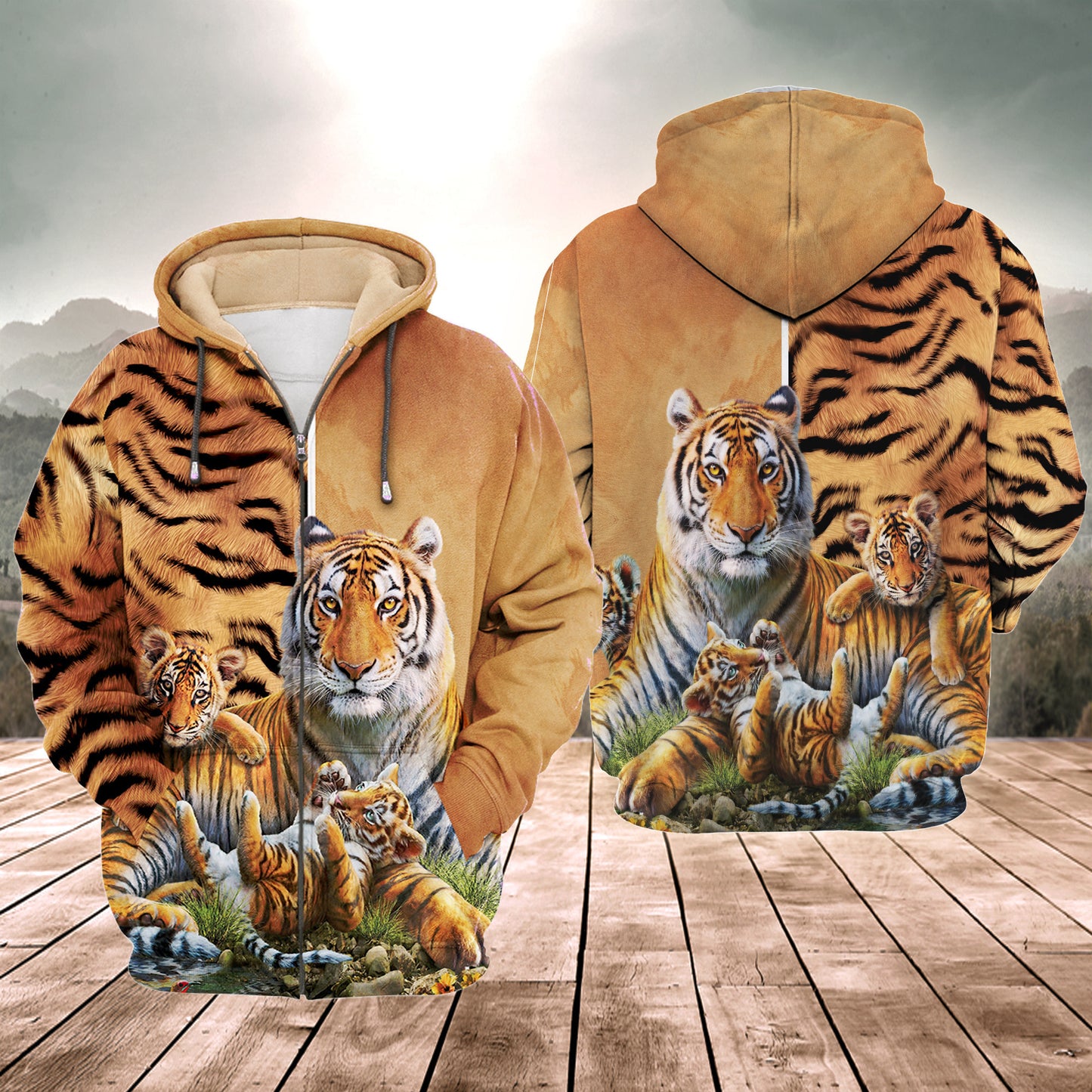 Tiger Family Q3 All Over Printed Unisex Shirt