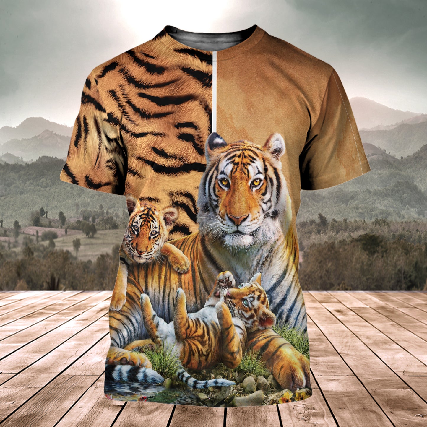 Tiger Family Q3 All Over Printed Unisex Shirt