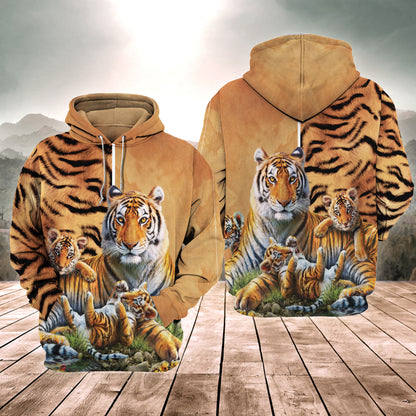 Tiger Family Q3 All Over Printed Unisex Shirt