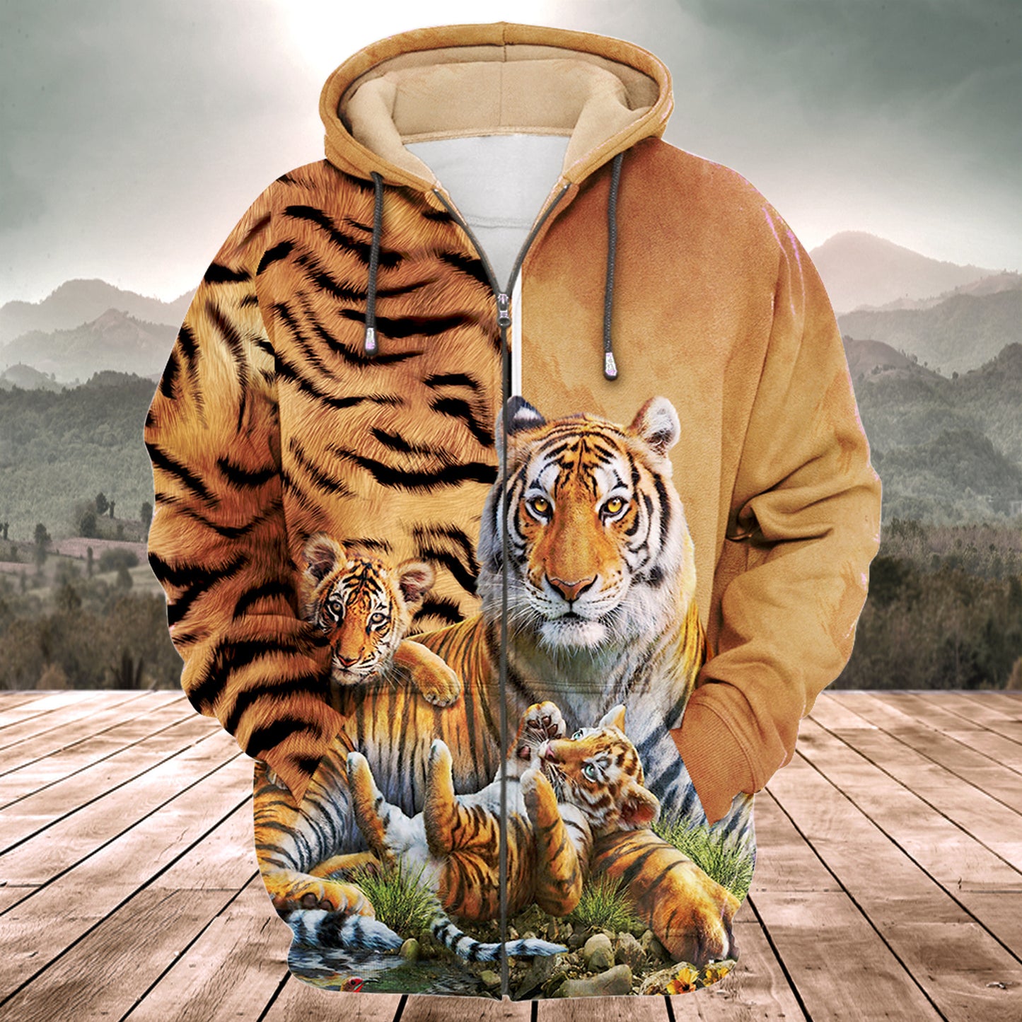 Tiger Family Q3 All Over Printed Unisex Shirt