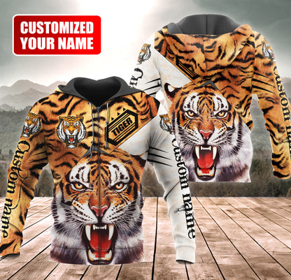 Personalized Name Tiger Q5 All Over Printed Unisex Shirt