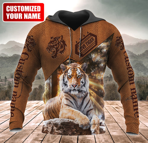 Personalized Name Love Tiger 4 All Over Printed Unisex Shirt