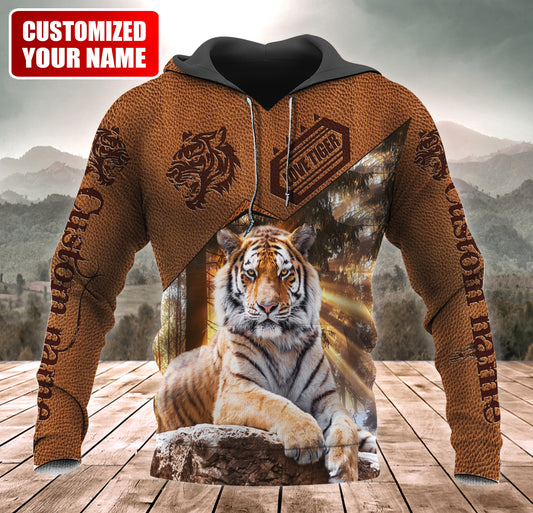 Personalized Name Love Tiger 4 All Over Printed Unisex Shirt