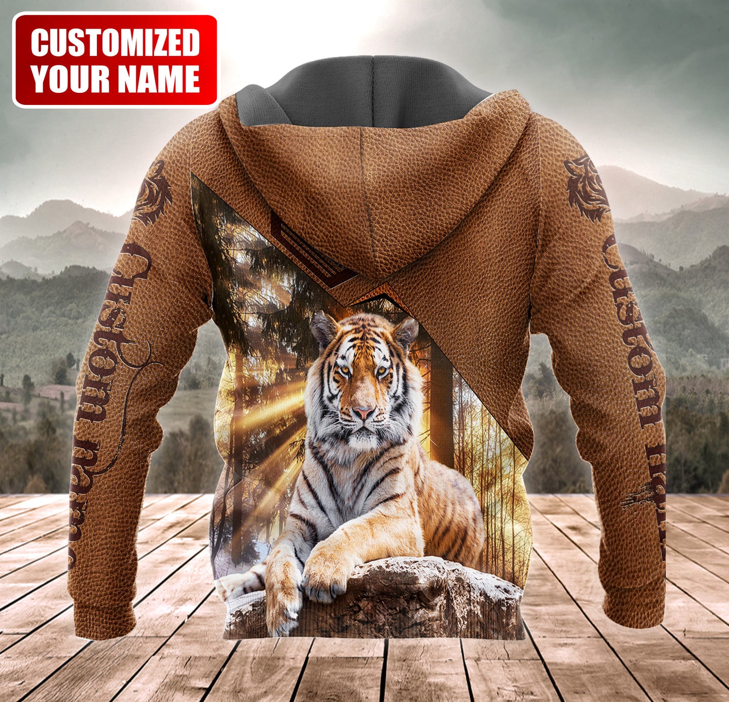 Personalized Name Love Tiger 4 All Over Printed Unisex Shirt