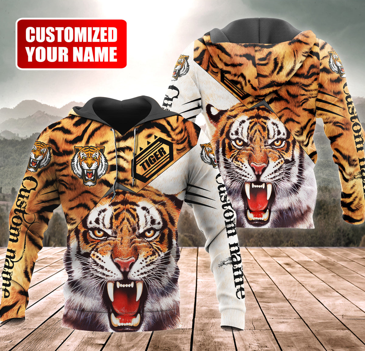 Personalized Name Tiger Q5 All Over Printed Unisex Shirt