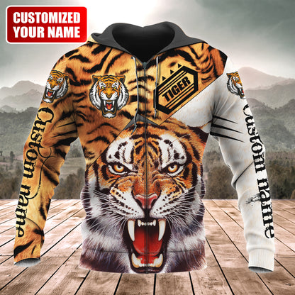 Personalized Name Tiger Q5 All Over Printed Unisex Shirt