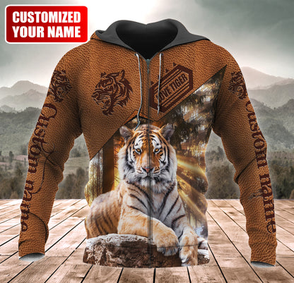 Personalized Name Love Tiger 4 All Over Printed Unisex Shirt