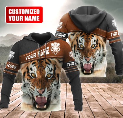Personalized Name Tiger The King All Over Printed Unisex Shirt