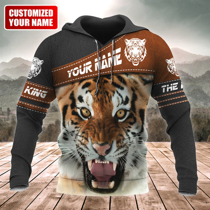 Personalized Name Tiger The King All Over Printed Unisex Shirt