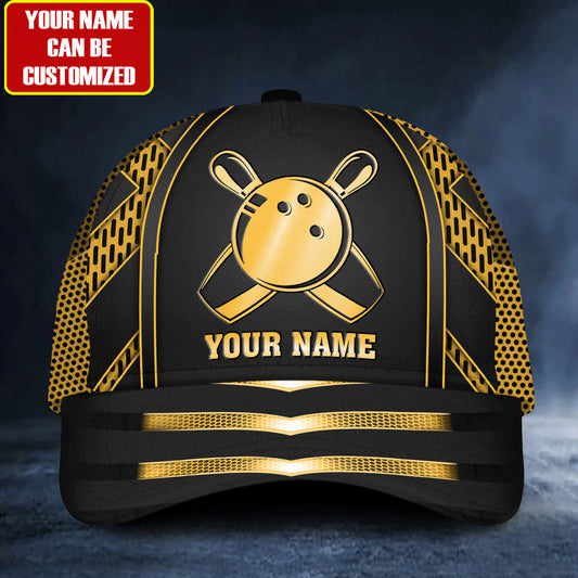 Personalized Name Bowling Yellow Version Classic Cap