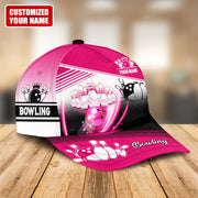 Personalized Name Bowling Q2 Pink Version Classic Cap