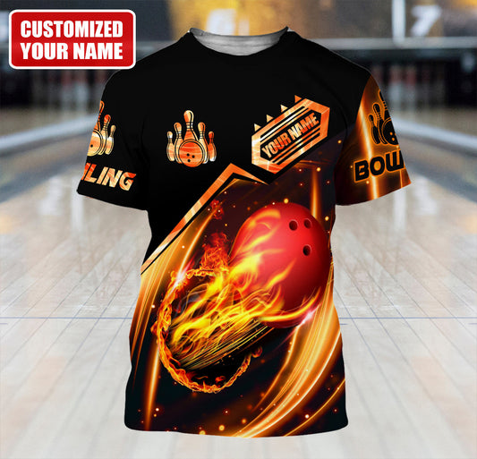 Personalized Name Bowling Q15 All Over Printed Unisex Shirt