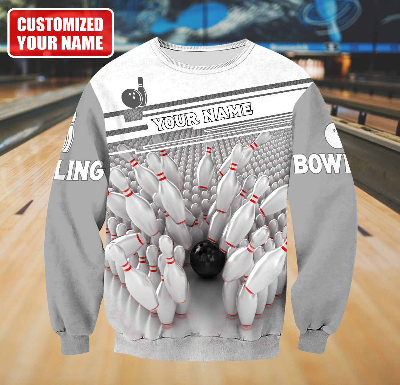 Personalized Name Bowling Q17 All Over Printed Unisex Shirt