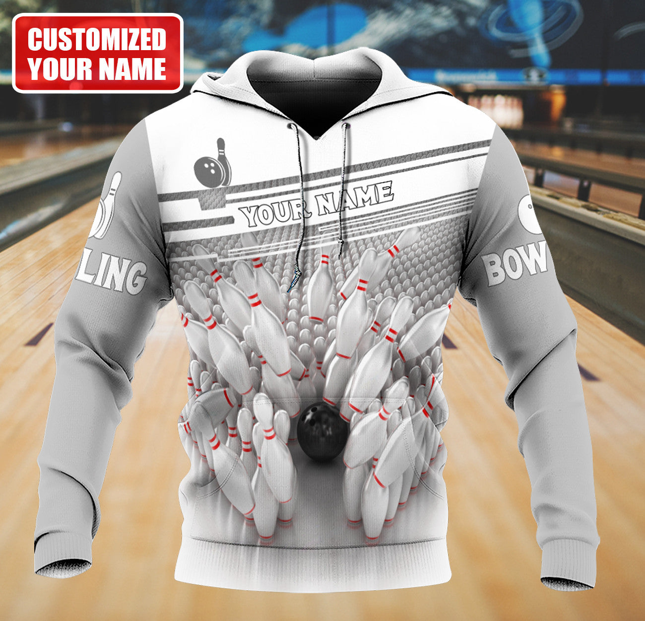 Personalized Name Bowling Q17 All Over Printed Unisex Shirt
