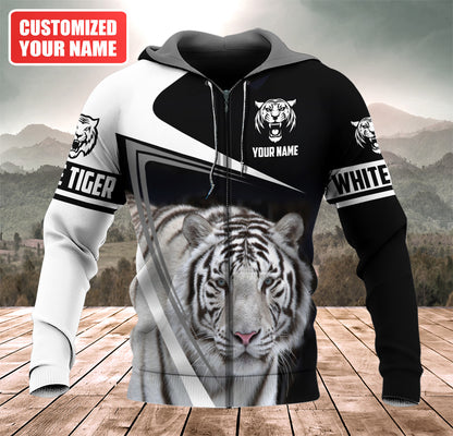Personalized Name White Tiger Q6 All Over Printed Unisex Shirt