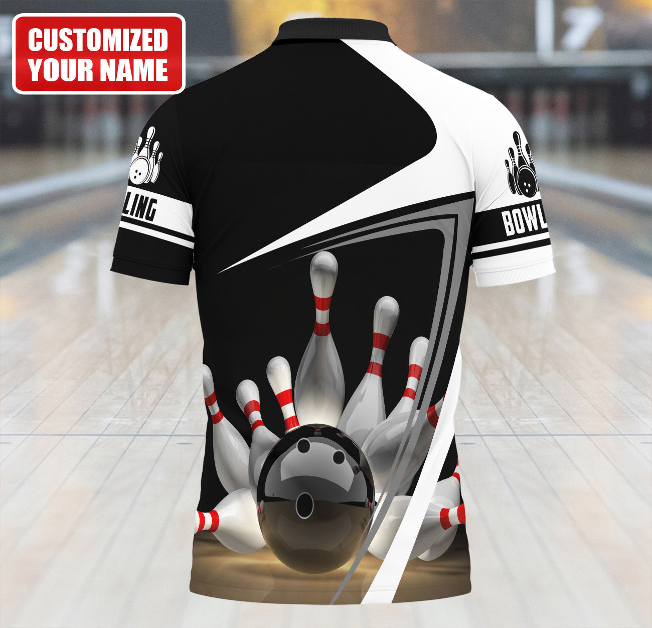 Personalized Name Bowling Q22 All Over Printed Unisex Shirt