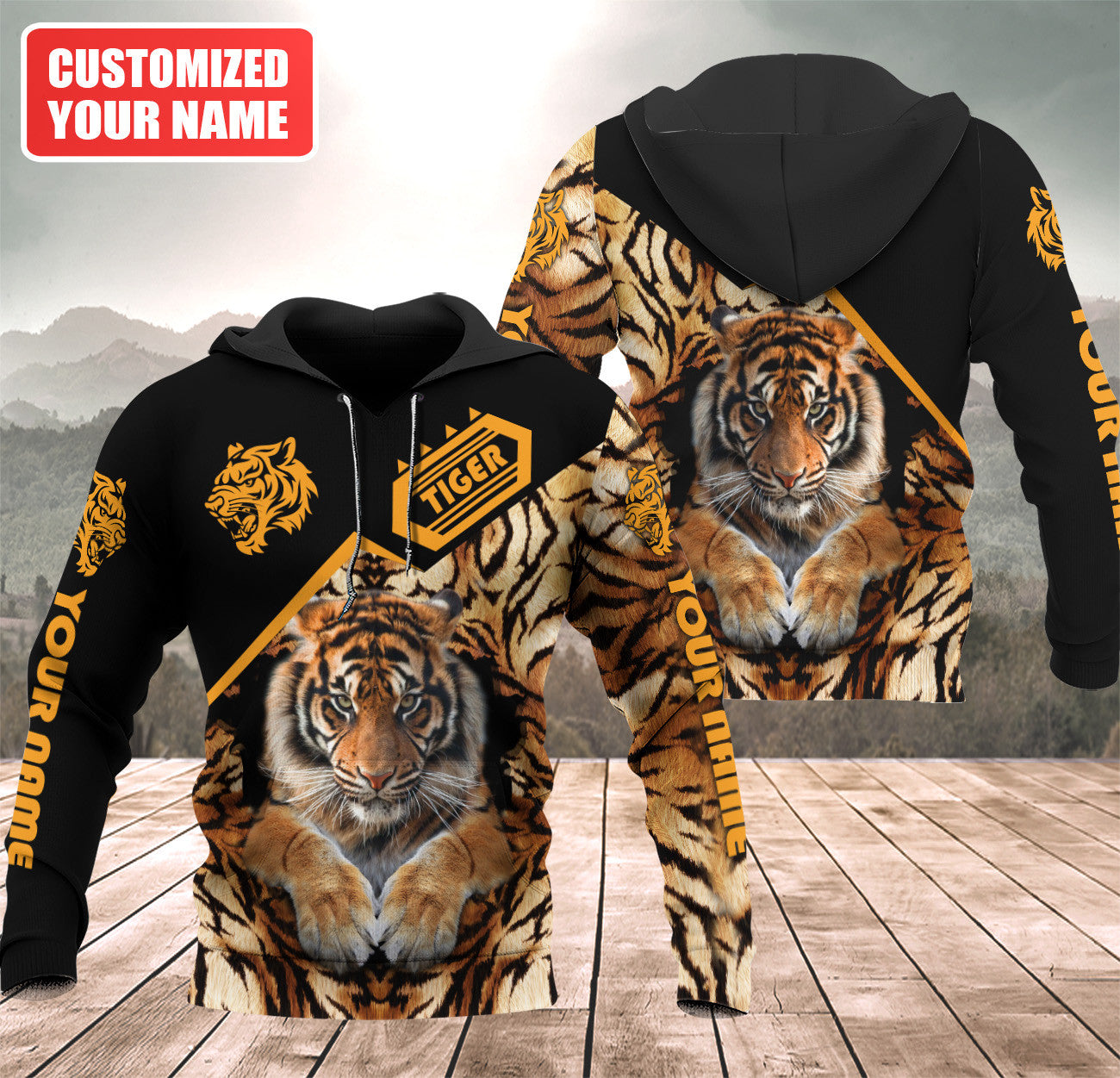 Personalized Name Tiger 7 All Over Printed Unisex Shirt