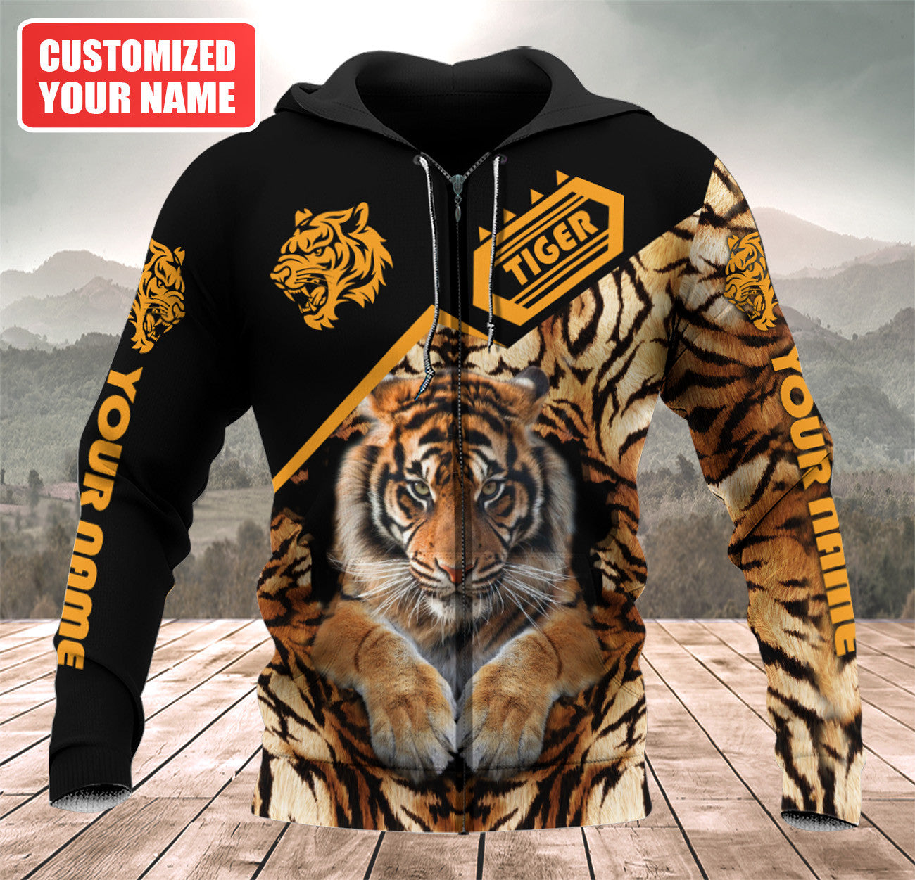 Personalized Name Tiger 7 All Over Printed Unisex Shirt
