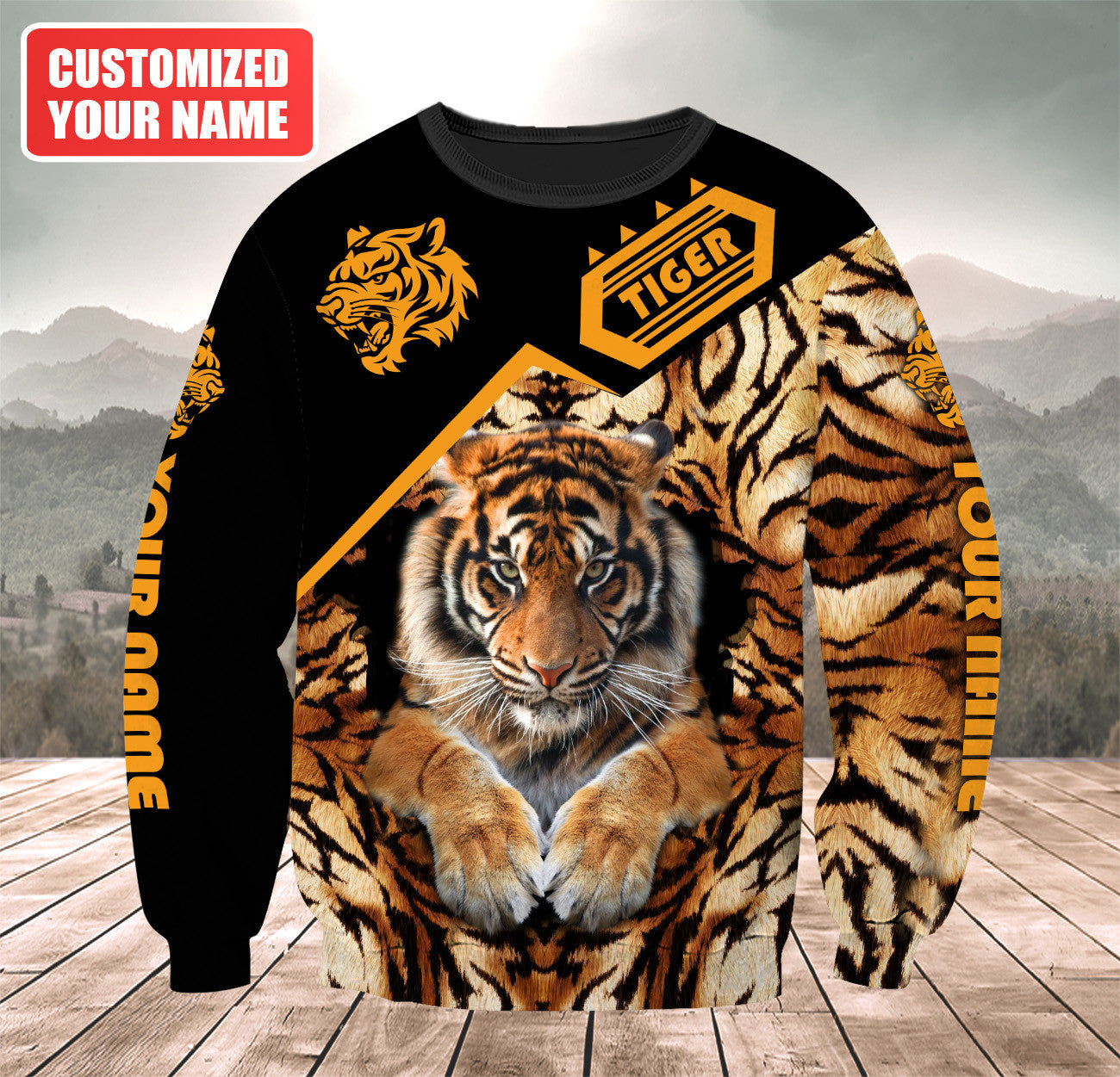 Personalized Name Tiger 7 All Over Printed Unisex Shirt