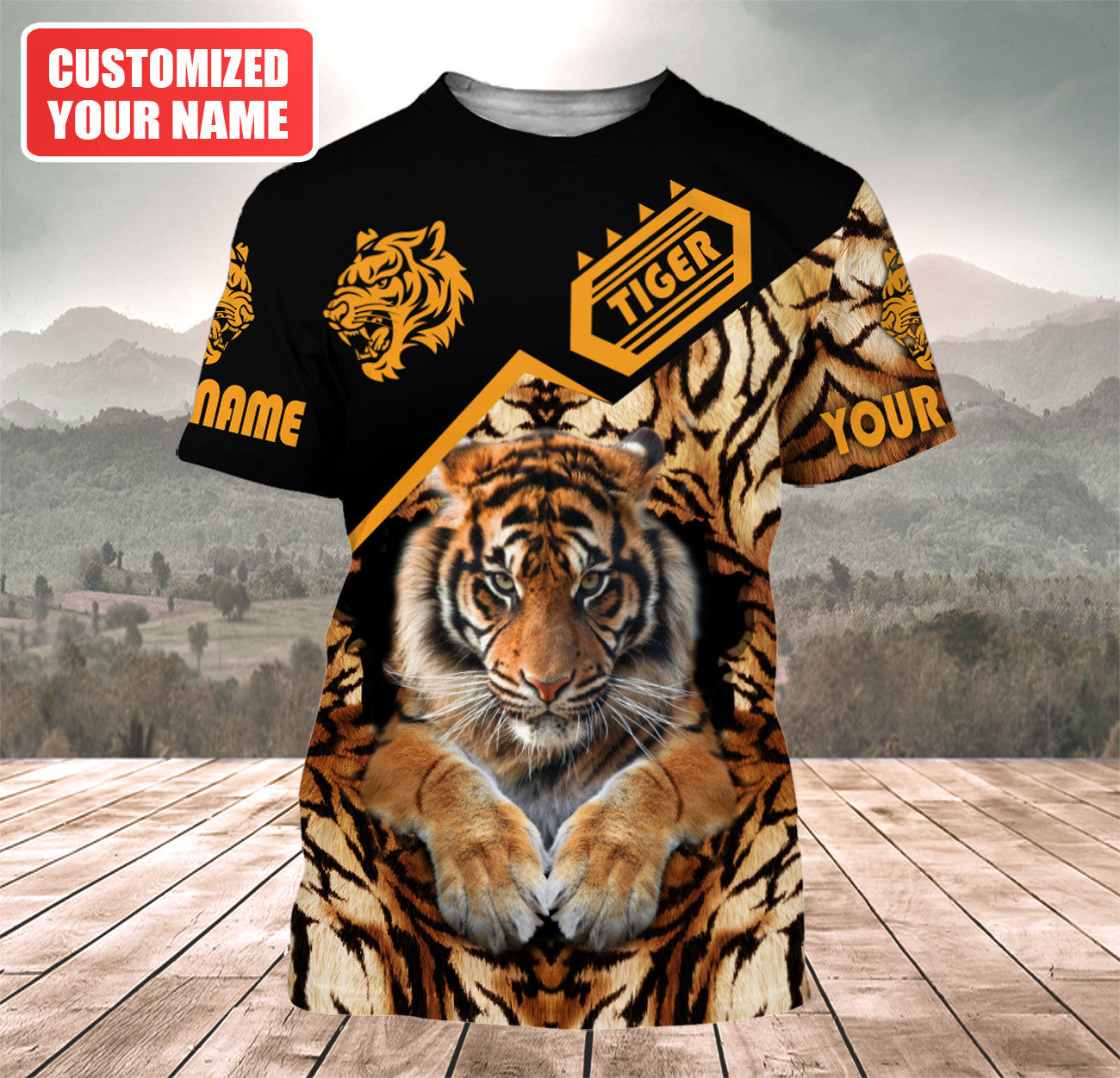Personalized Name Tiger 7 All Over Printed Unisex Shirt