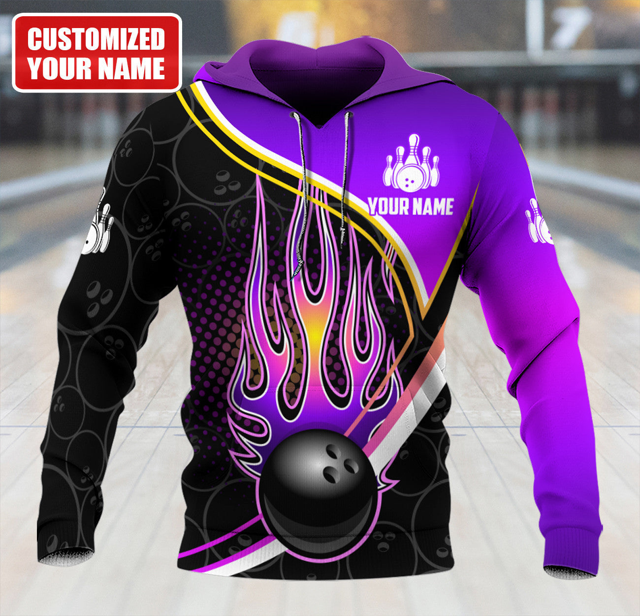Personalized Name Bowling Q38 All Over Printed Unisex Shirt