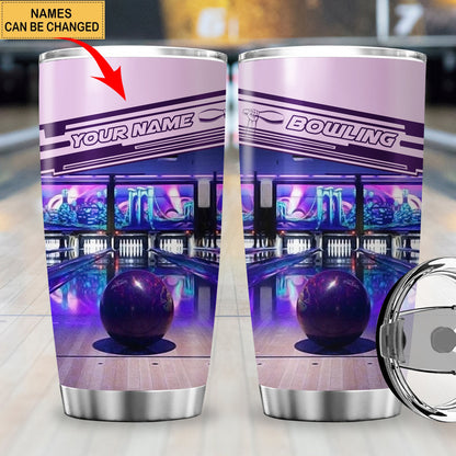 Personalized Name Bowling Q2 Tumbler 20oz 30oz Cup
