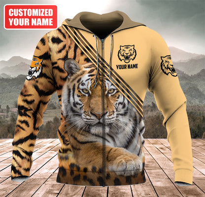 Personalized Name Tiger 8 All Over Printed Unisex Shirt
