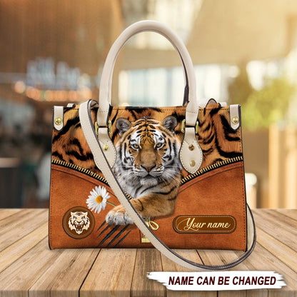 Cool Tiger Q2 Personalized Leather Handbag