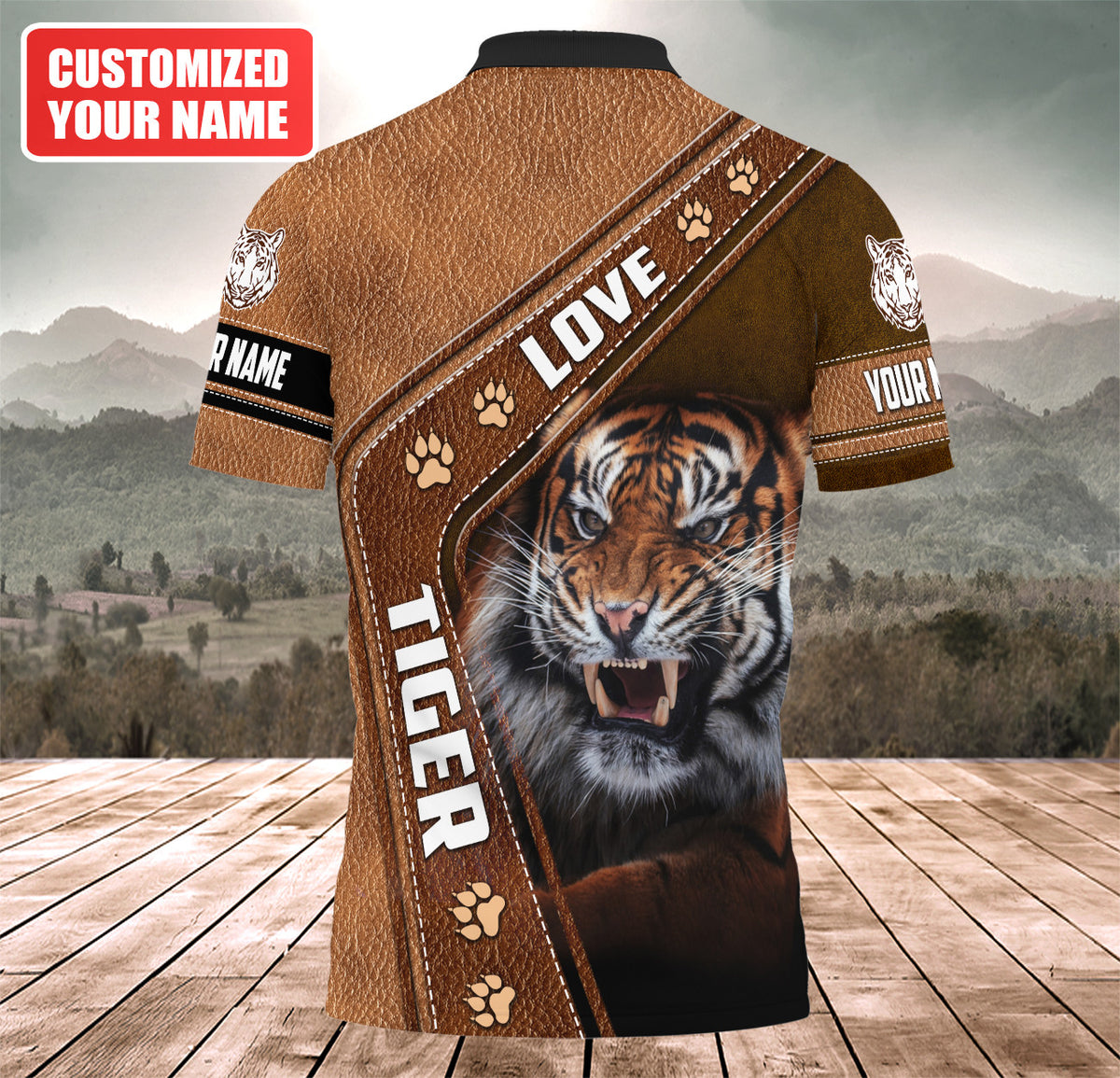 Personalized Name Tiger 9 All Over Printed Unisex Shirt