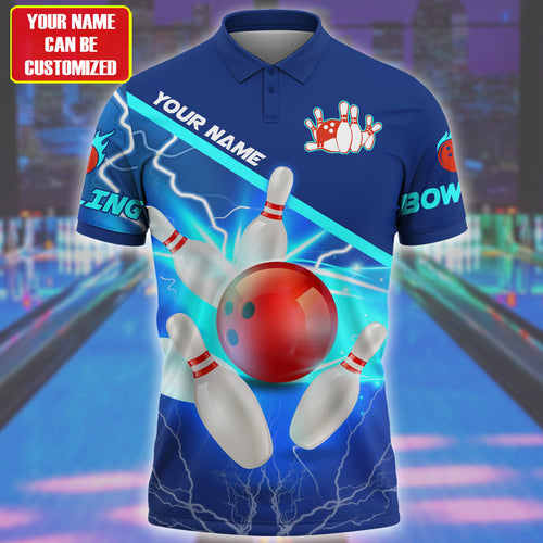 Personalized Name Bowling Q70 All Over Printed Unisex Shirt