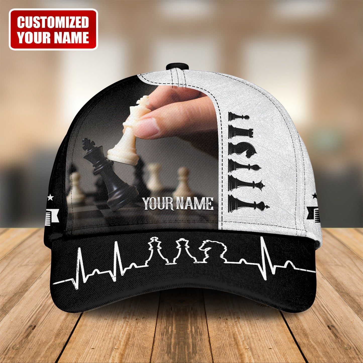 Personalized Name Chess Q2 Classic Cap