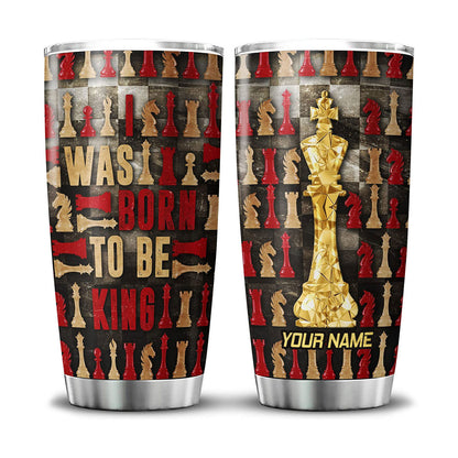 Personalized Name King Chess Q2 Tumbler 20oz 30oz Cup