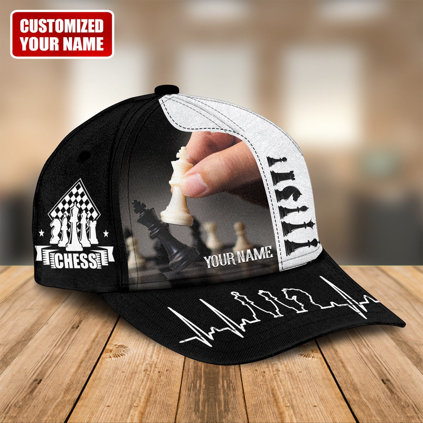 Personalized Name Chess Q2 Classic Cap
