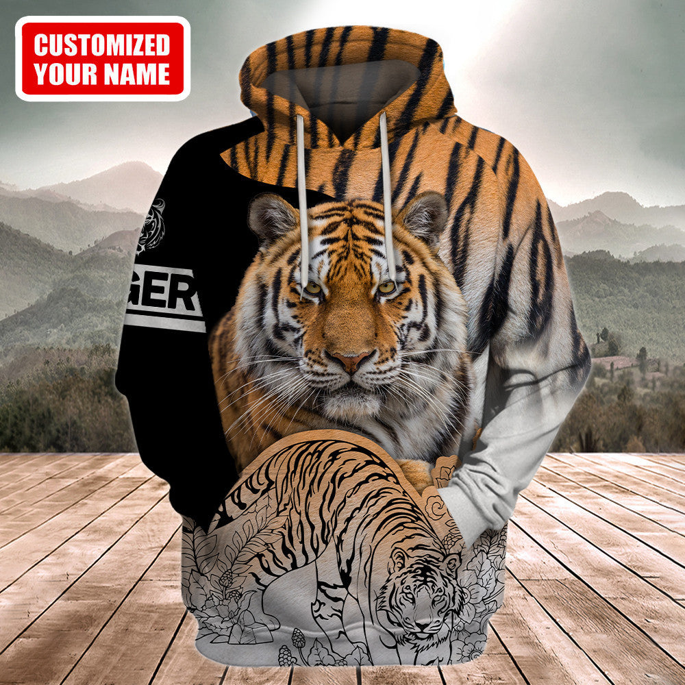 Tiger 10 All Over Printed Unisex Shirt