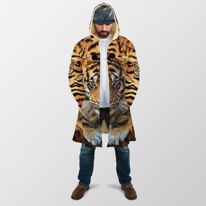 Personalized Name Cool Tiger Hooded Cloak Q220803