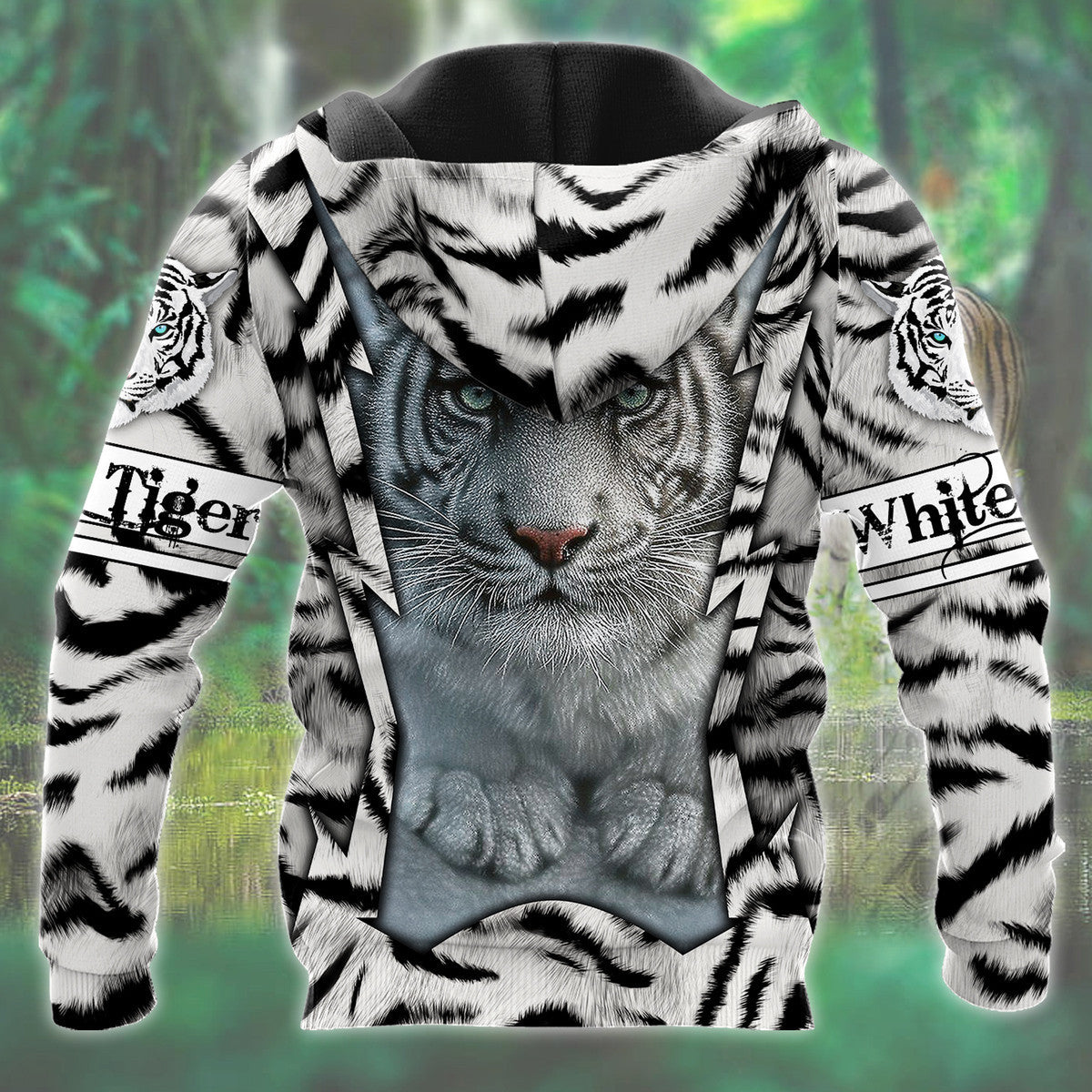 Personalized Name White Tiger Q7 All Over Printed Unisex Shirt