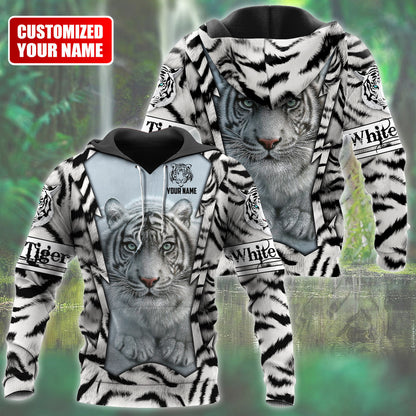 Personalized Name White Tiger Q7 All Over Printed Unisex Shirt