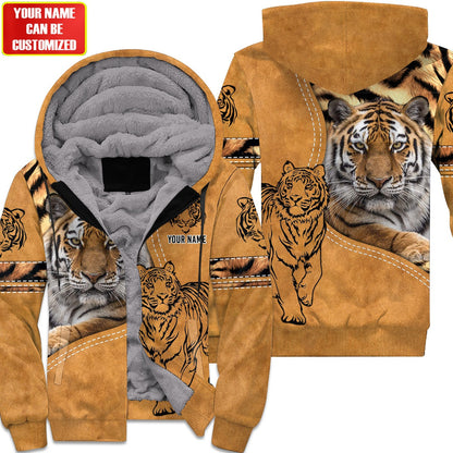 Personalized Name Tiger 3Q All Over Printed Unisex Shirt